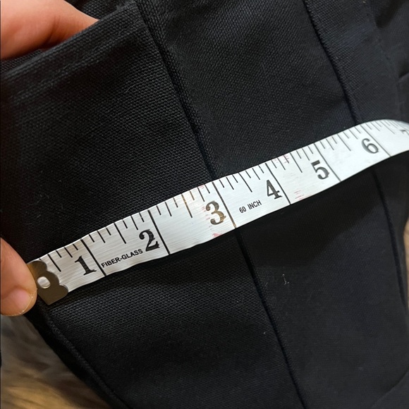 NWT🖤🧡Black & orange Trader Joe's Mini Canvas Tote Bag - Picture 9 of 15